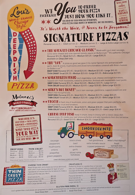 Menu Lou Malnati's Pizzeria - 25