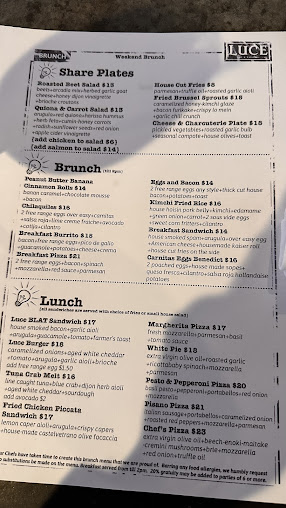 Menu Luce Bar Kitchen - 23