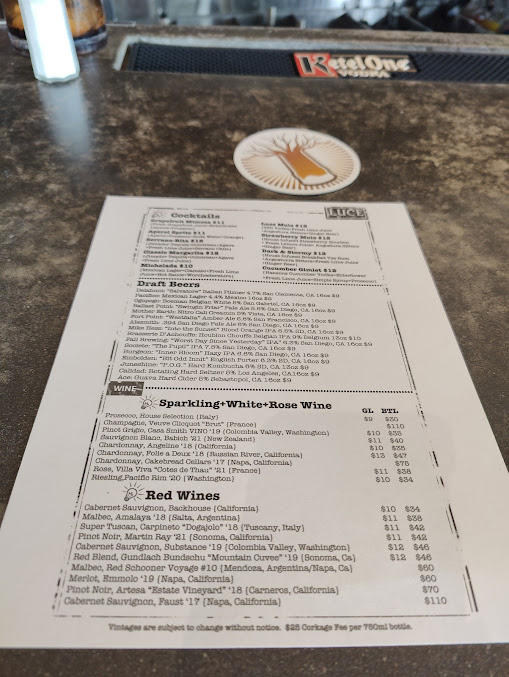 Menu Luce Bar Kitchen - 25