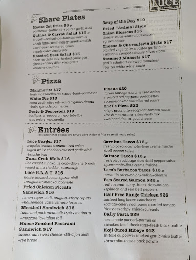 Menu Luce Bar Kitchen - 26