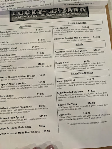 Menu Lucky Lizard Tap House - 24