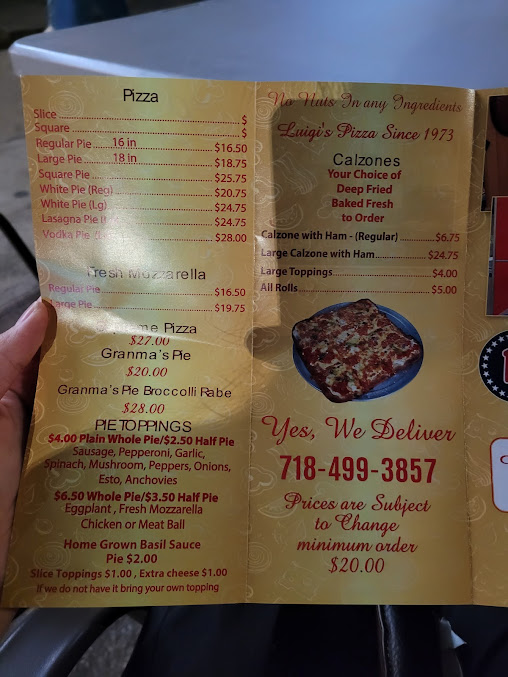 Menu Luigi's Pizza - 26