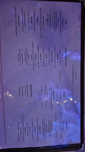 Menu Lulu Mediterranean - 25