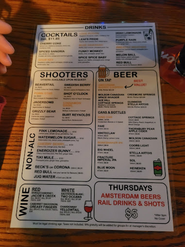Menu Madison Avenue Pub - 22