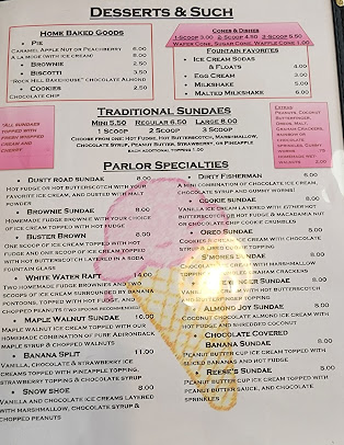 Menu Main Street Ice Cream Parlor - 25