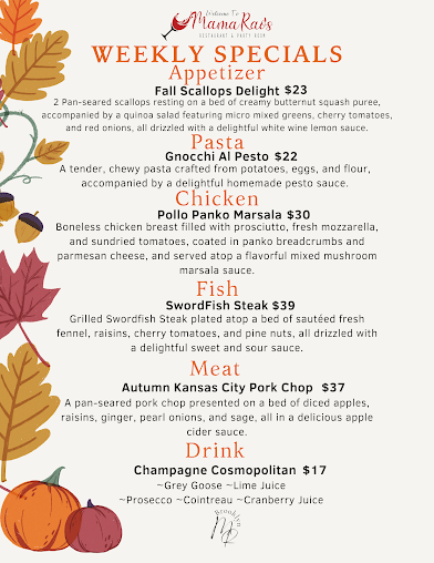 Menu Mama Rao's - 25