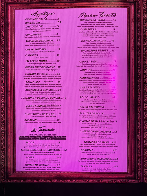 Menu Mama Tequila - 25