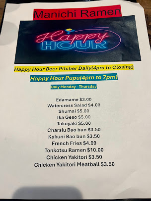 Menu Manichi Ramen Kona St - 21