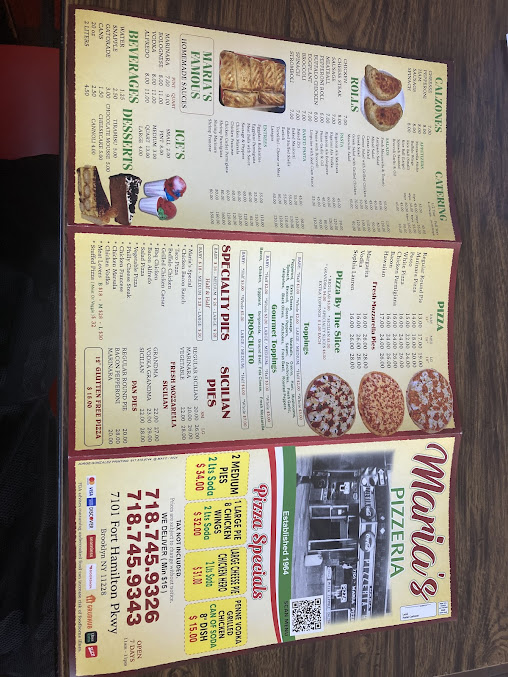 Menu Maria's Pizza - 21