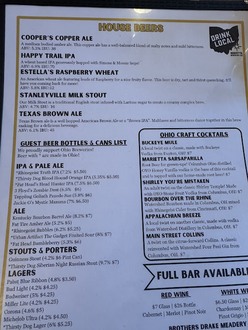 Menu Marietta Brewing Company - 22