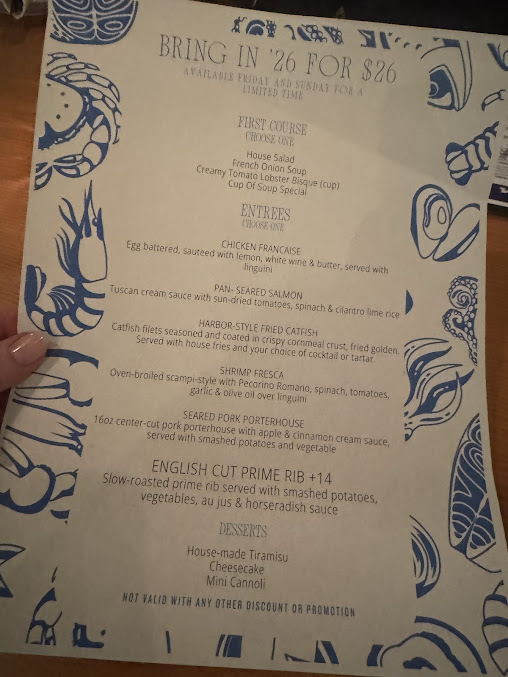 Menu Mariner's Harbor - 20