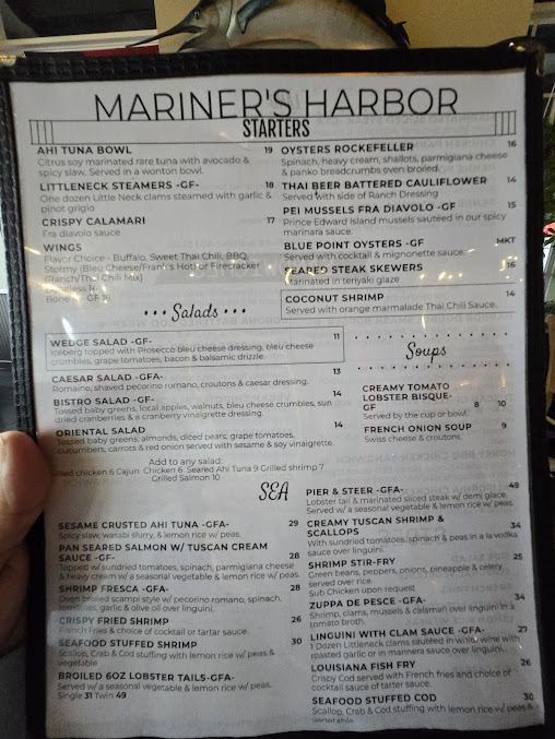 Menu Mariner's Harbor - 21
