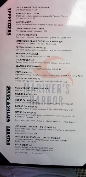 Menu Mariner's Harbor - 28
