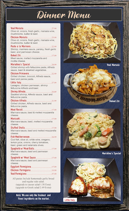 Menu Mariolinos Italian Cuisine - 28