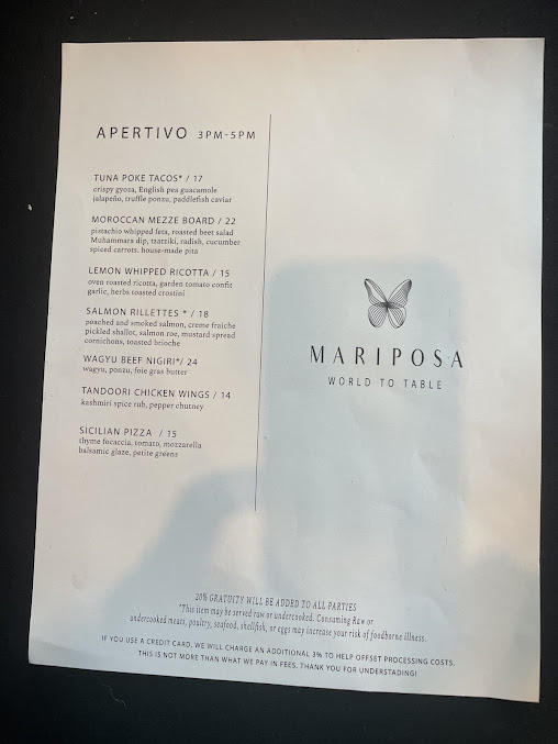 Menu Mariposa - 20