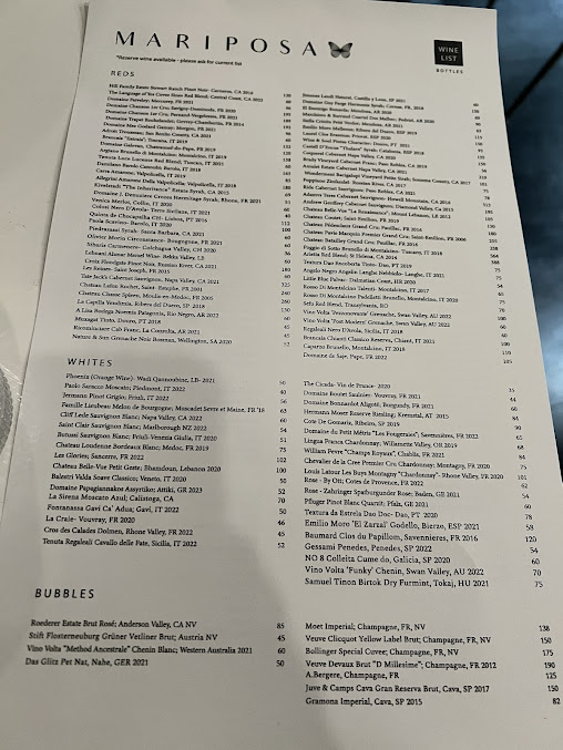 Menu Mariposa - 22