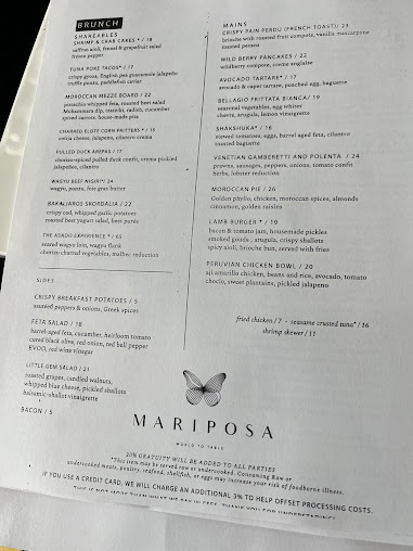 Menu Mariposa - 24
