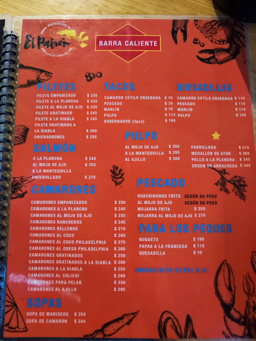 Menu Mariscos El Patron 818 - 20