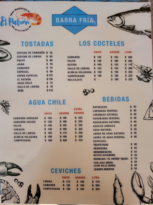 Menu Mariscos El Patron 818 - 23