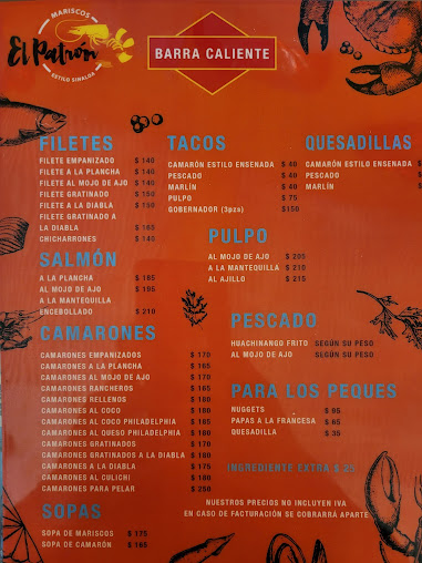 Menu Mariscos El Patron 818 - 26