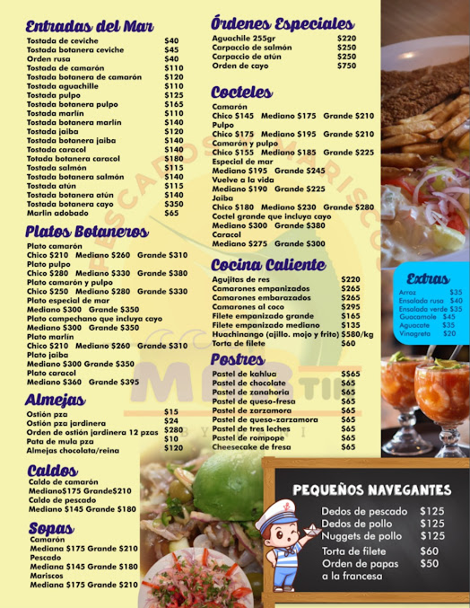Menu Mariscos Martin - 19
