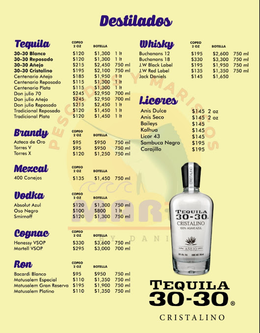 Menu Mariscos Martin - 20