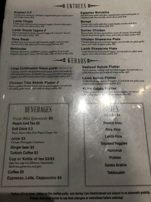 Menu Masada Chicago - 26