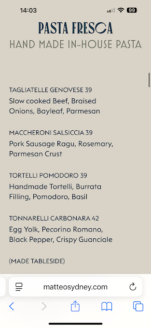Menu Matteos Downtown - 21