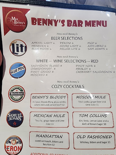 Menu Max And Benny's - 20