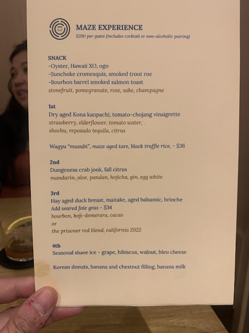Menu Māze - 26