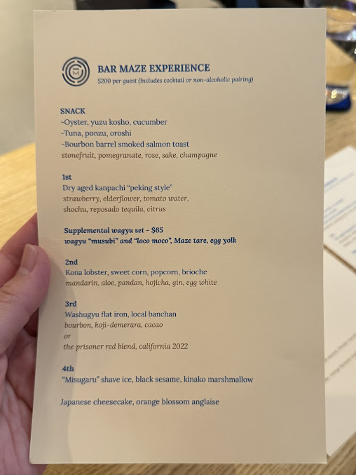 Menu Māze - 27
