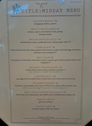 Menu Mesler Kitchen | Bar | Lounge - 20