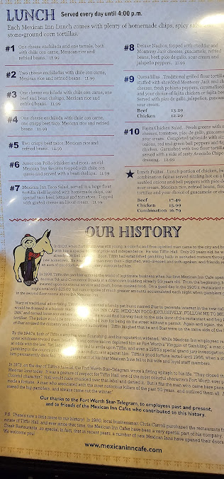 Menu Mexican Inn Cafe - 23