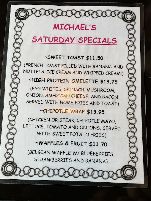 Menu Michael's Diner - 21