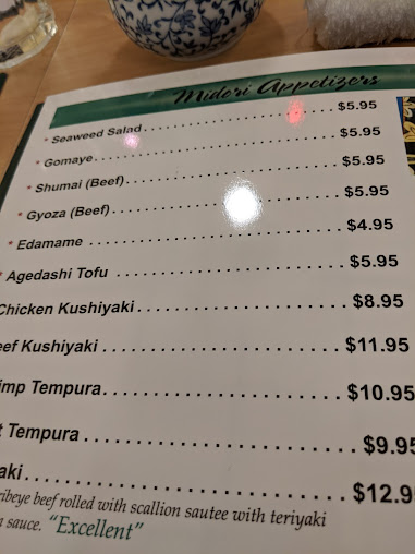Menu Midori Japanese Restaurant - 20