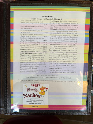 Menu Miguel's - 27