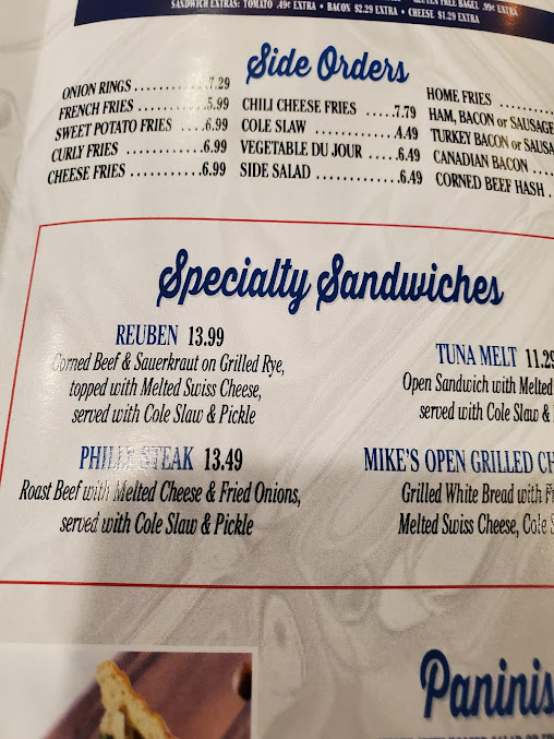 Menu Mike's Diner Of Brooklyn - 24