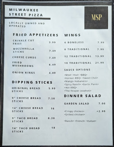 Menu Milwaukee Street Pizza - 21