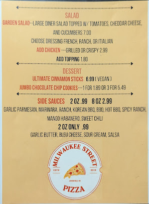Menu Milwaukee Street Pizza - 24