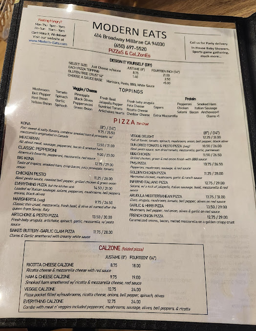 Menu Modern Eats - 21