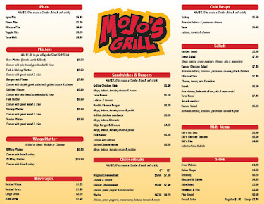 Menu Mojo's Grill - 24