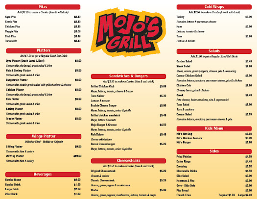 Menu Mojo's Grill - 27