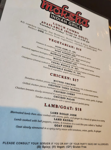 Menu Moksha Indian Grill - 24