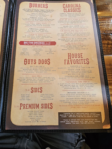 Menu Moonrunners Saloon - South Garner - 21