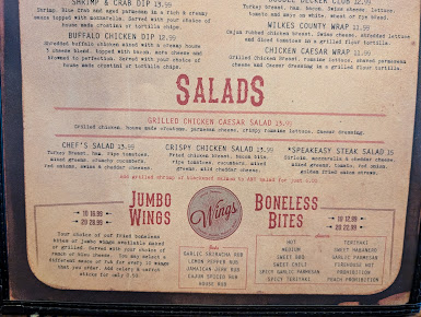 Menu Moonrunners Saloon - South Garner - 24