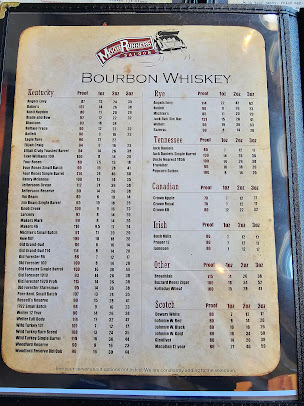 Menu Moonrunners Saloon - South Garner - 25