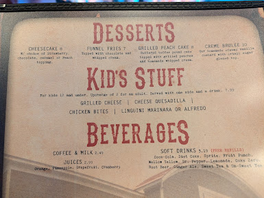 Menu Moonrunners Saloon - South Garner - 26