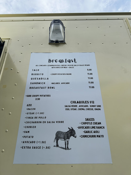 Menu Mr. Burro Breakfast + Coffee - 24