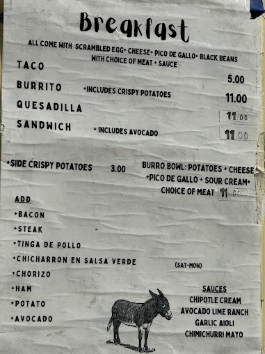 Menu Mr. Burro Breakfast + Coffee - 26