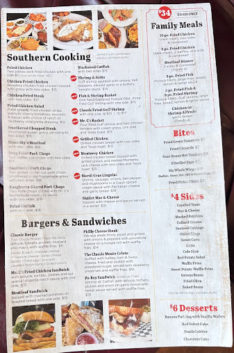 Menu Mr Cs Fried Chicken Waffles - 20